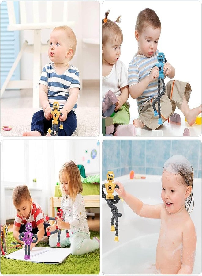 Kidology LED Telescopic Suction Cup Robotics Toy, Pop Tubes Fidget Toys, Shape Changing Telescopic Sensory Tubes Fidget Tubes Sensory Toys Suction Toy Random Color - Image 3